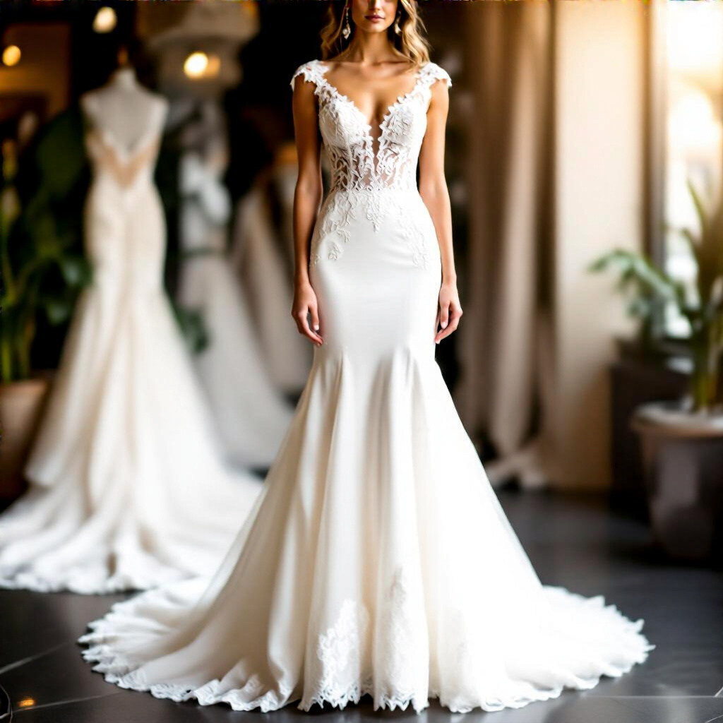 Vestido de Noiva Sereia