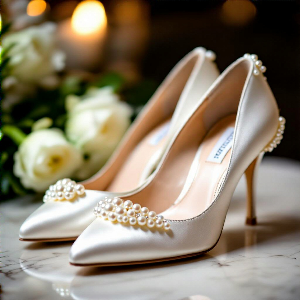 Sapato de Noiva Perolado