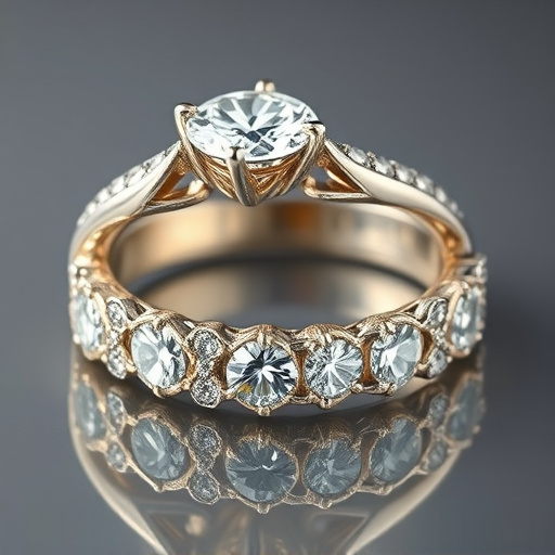 Aliança com Diamante